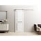 Sartodoors Sturdy Barn Door 18 x 96in, White Silk W/ Frosted Glass, SS 6.6FT Rail Hangers Heavy Set VEREGIO7288BD-S-WS-1896 - alternate 8